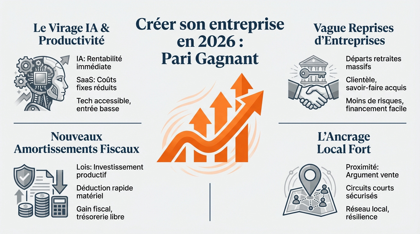 Entreprendre en 2026 : opportunités et croissance