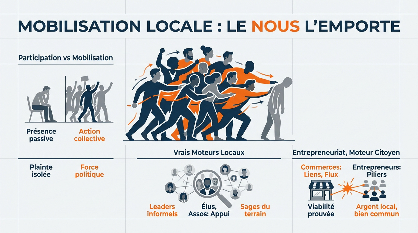 Mobilisation d'une communauté locale pour un projet collectif
