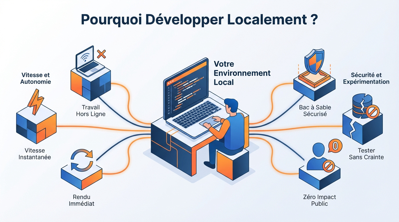 Développement de projet local sur ordinateur sans connexion