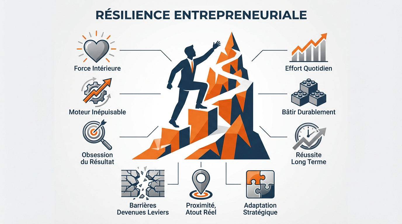 Entrepreneur résilient face aux défis locaux